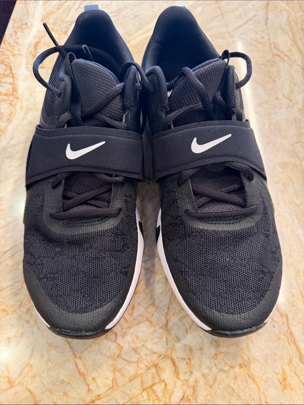 Nike Black and White Slip-On Training Shoes